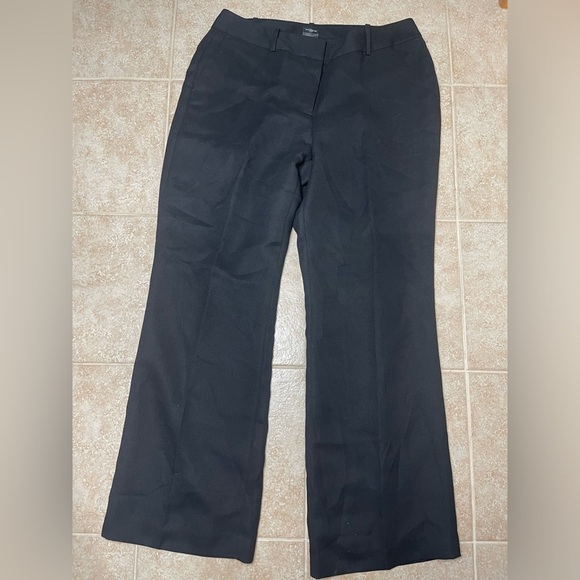 Ann Taylor Black Wide Leg Curvy Pants Size 12 - Picture 1 of 8